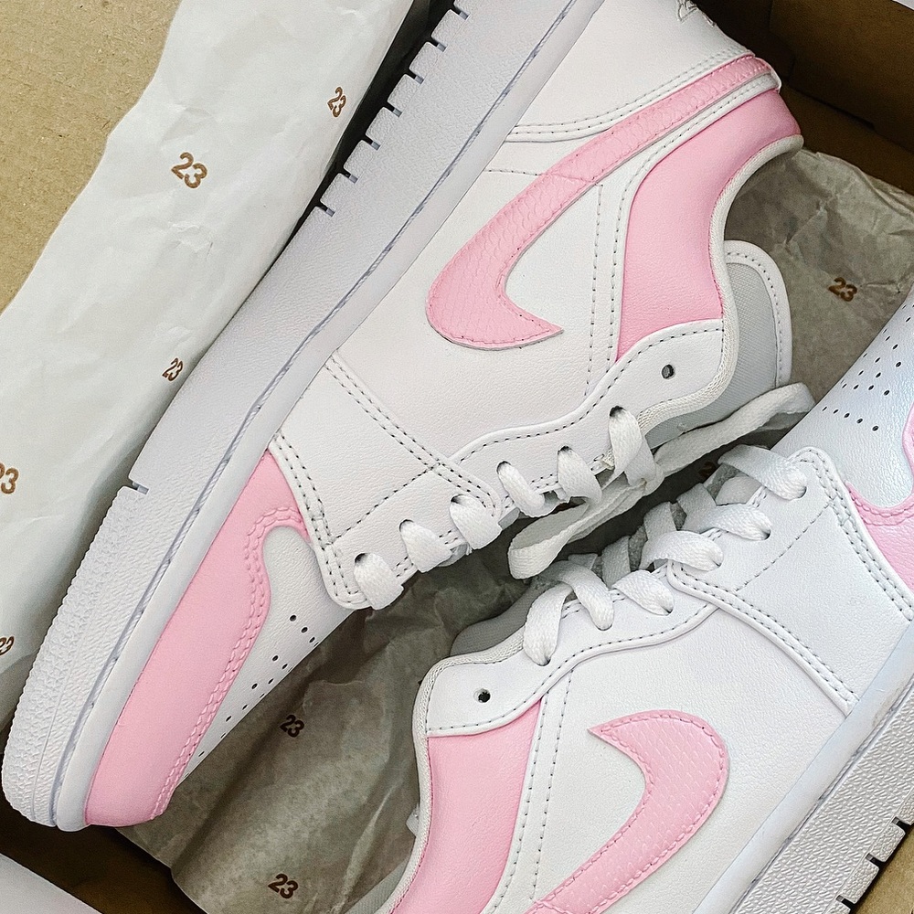 Nike custom air jordan 1 low sneakers